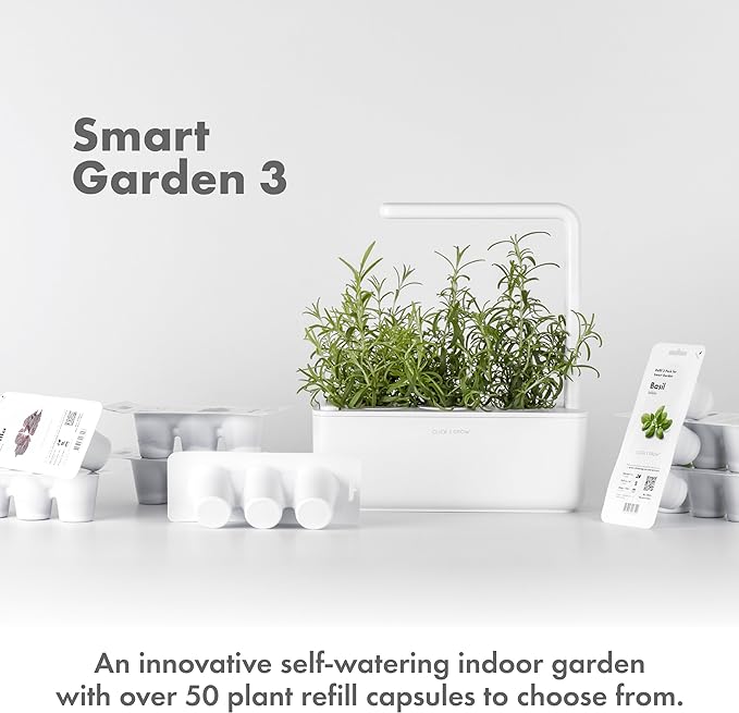 Smart Garden 3 can have 50 different capsules