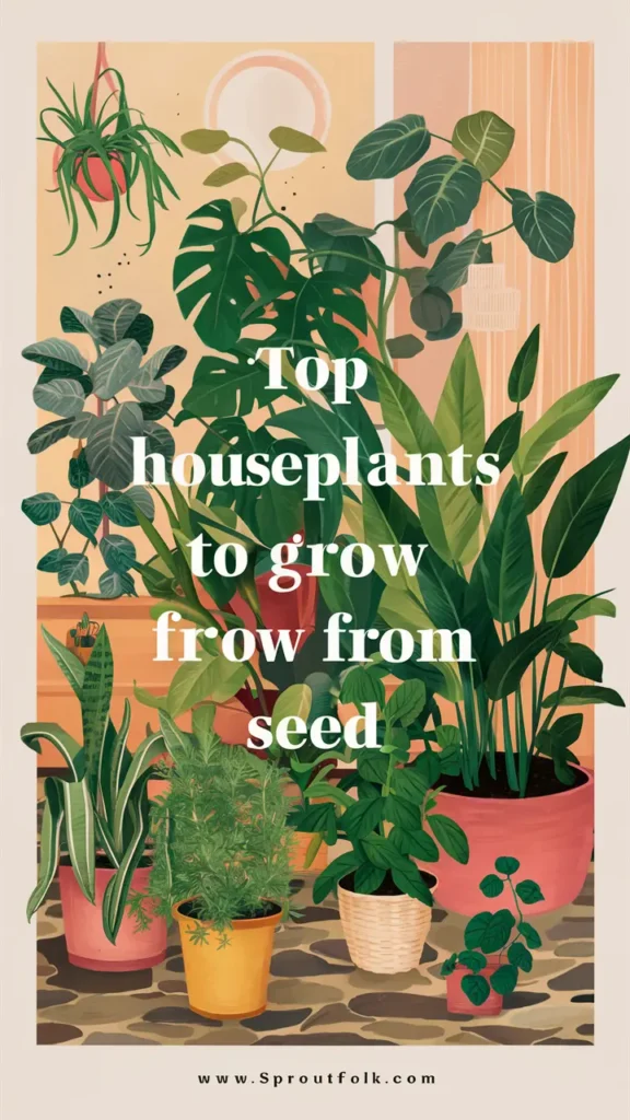 Top houseplants to grow from seed