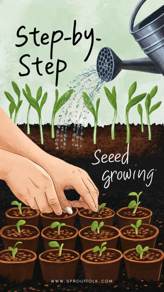 step-by-step guide for growing plants from seed