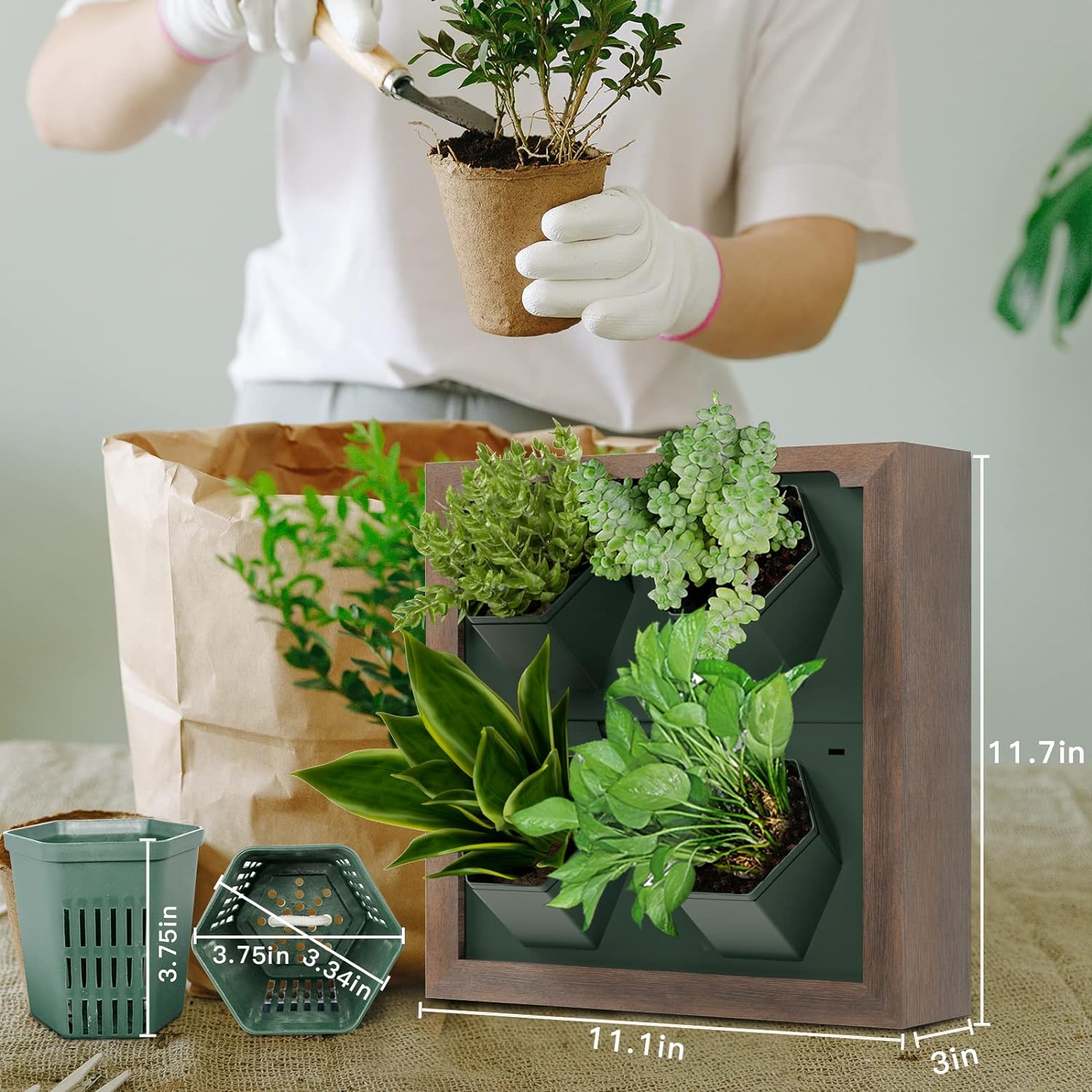 Vertical Self Watering Living Wall Planter