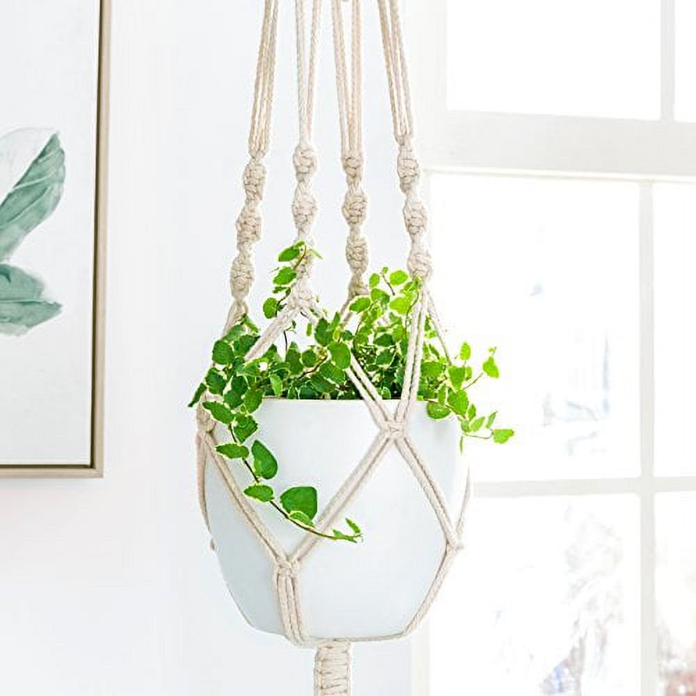 Mkono Macrame Plant Hangers Indoor Outdoor Hanging Planter