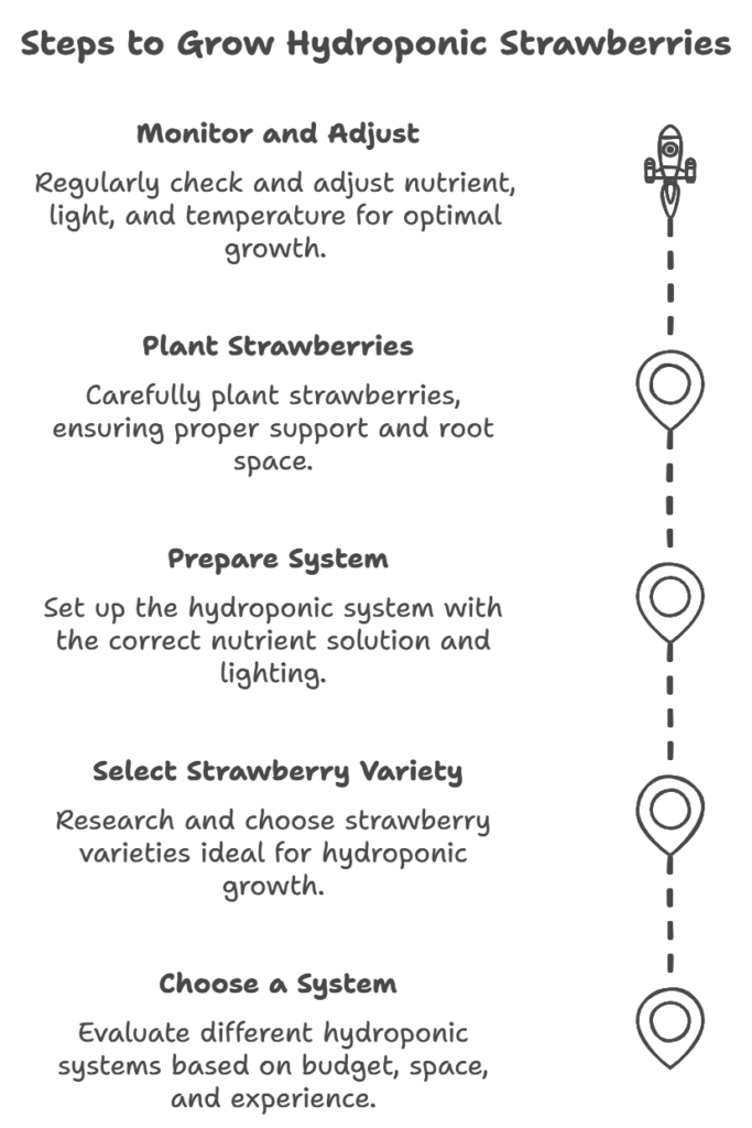 Steps to Grow Hydroponic Strawberries